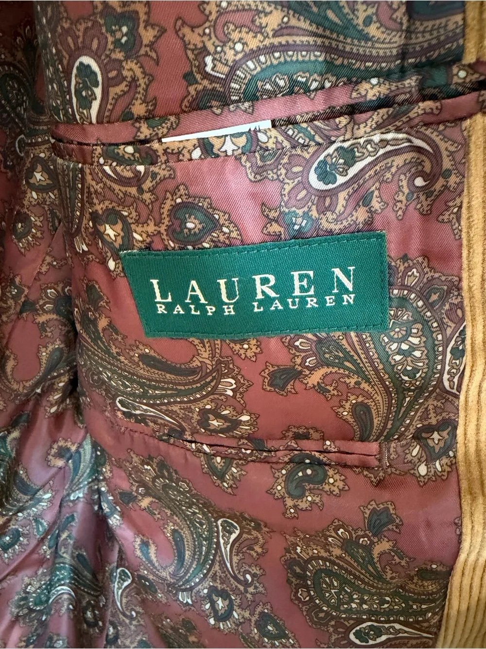 VINTAGE Ralph Lauren Corduroy Blazer 44L